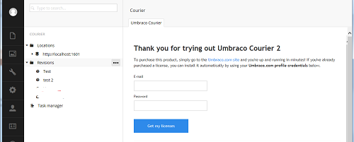 Umbraco Courier Dashboard